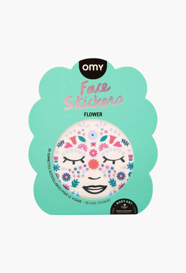 Flower Pack of 85 Face Stickers