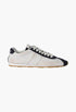 White/Blue - Plume Nappa Leather And Suede Sneakers - GLAM MODA
