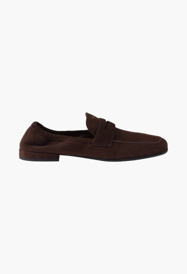 Dark Brown - Shuffle Antiqued Suede Loafers