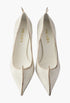 Chalk White - Antiqued Leather Pumps - GLAM MODA