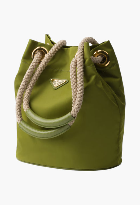 Ivy Green - Prada Mariner Re-Nylon Bucket Bag - GLAM MODA