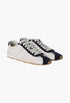 White/Blue - Plume Nappa Leather And Suede Sneakers - GLAM MODA