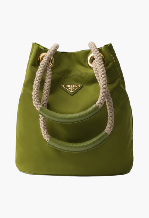 Ivy Green - Prada Mariner Re-Nylon Bucket Bag - GLAM MODA