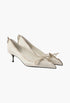 Chalk White - Antiqued Leather Pumps - GLAM MODA