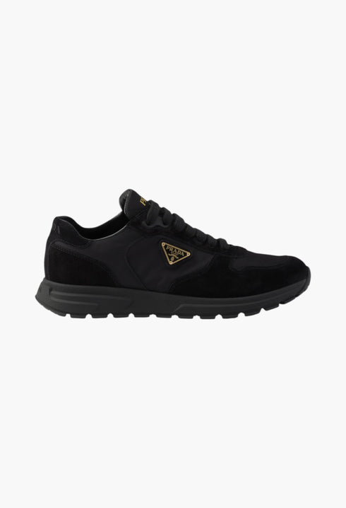 Black - Prax 2.0 Re-Nylon and suede sneakers - GLAM MODA