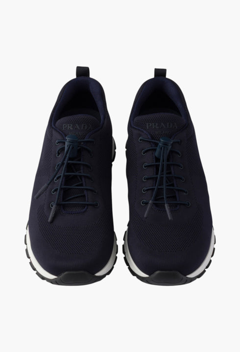 Navy - Stretch Knit Sneakers - GLAM MODA
