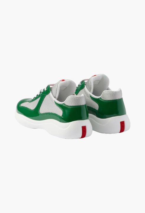 Green - Prada America's Cup Biker Fabric Sneakers - GLAM MODA