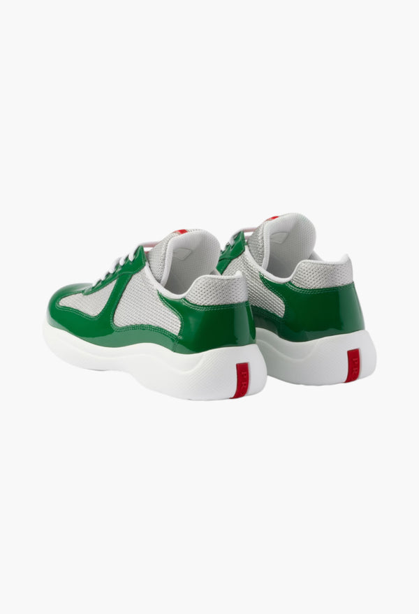 Green - Prada America's Cup Biker Fabric Sneakers