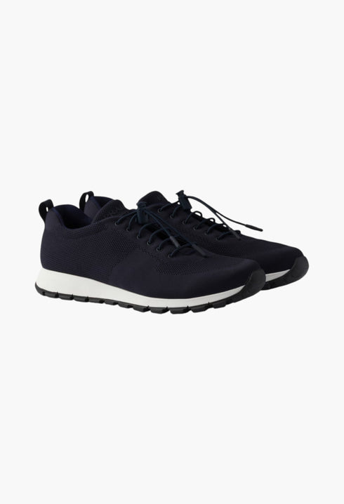 Navy - Stretch Knit Sneakers - GLAM MODA