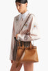 Caramel - Prada Buckle Small Leather Handbag With Belt - GLAM MODA