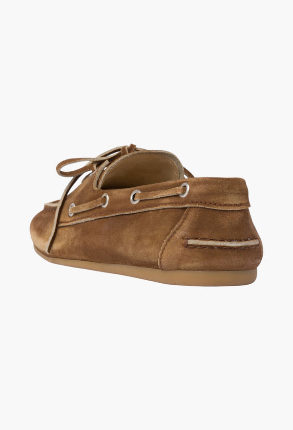 Cinnamon - Faded Unlined Suede Loafers