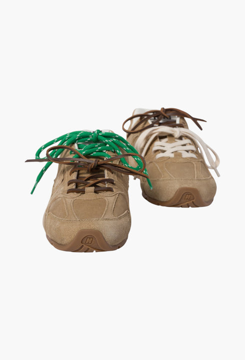 Ecru - New Balance X Miu Miu 530 SL Suede Sneakers - GLAM MODA