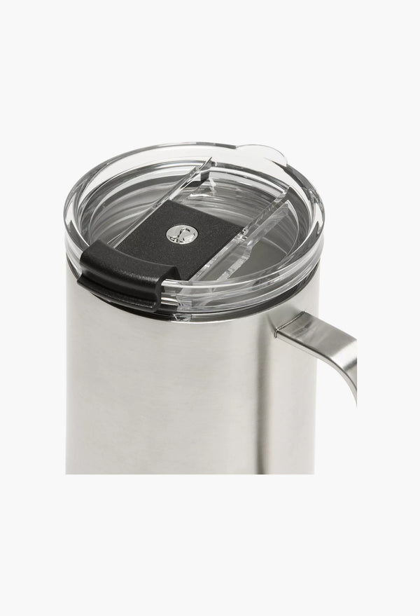 Stainless Steel/Black - Insulated Mug 12oz