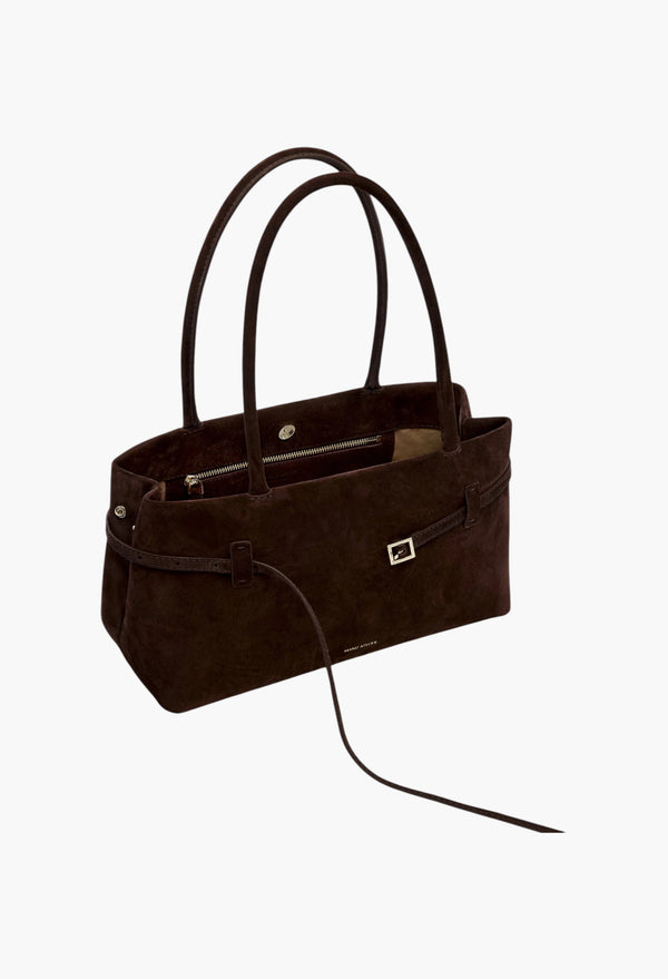 Le Cambon East West Deep Brown Suede