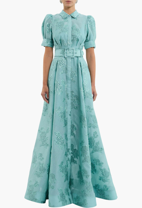 Afina Short Sleeve Gown - GLAM MODA