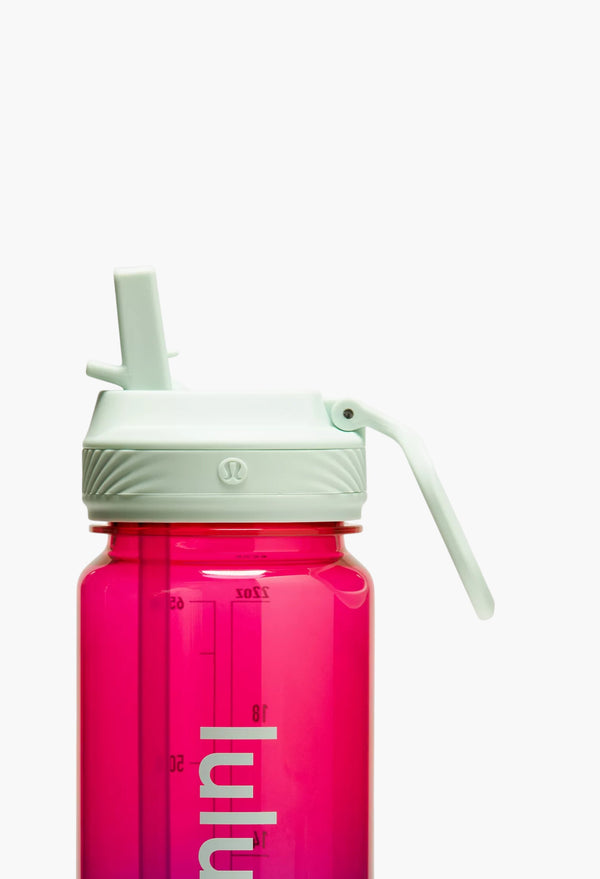Geranium Pink/Galactic Cobalt/Ocean Air - Back to Life Clear Bottle 24oz Straw Lid