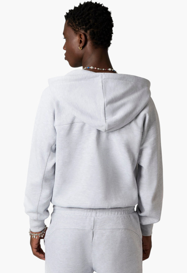 Essentials Zip-Up Hoodie Grey Melange