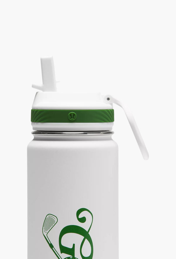 White/Endive Green - Back to Life Sport Bottle 24oz Straw Lid Golf