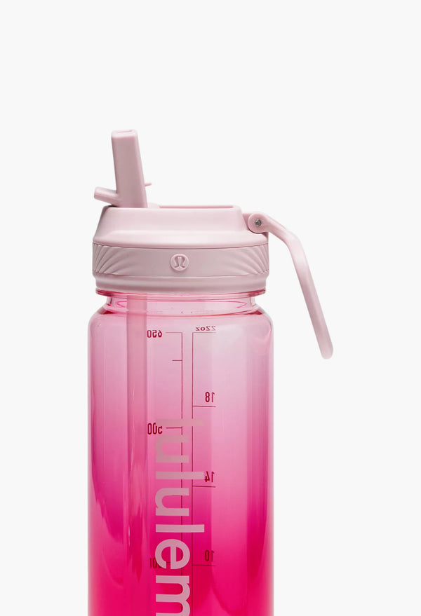 Pink Organza/Passionate/Pink Haze - Back to Life Clear Bottle 24oz Straw Lid