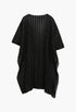 Black - Asymmetrical Semi-Transparent Cape Woman - GLAM MODA