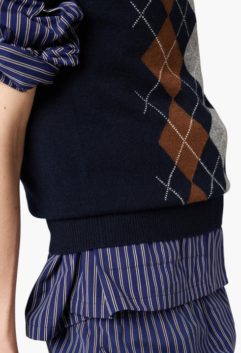 Navy - Cashmere Crew-Neck Sweater - GLAM MODA