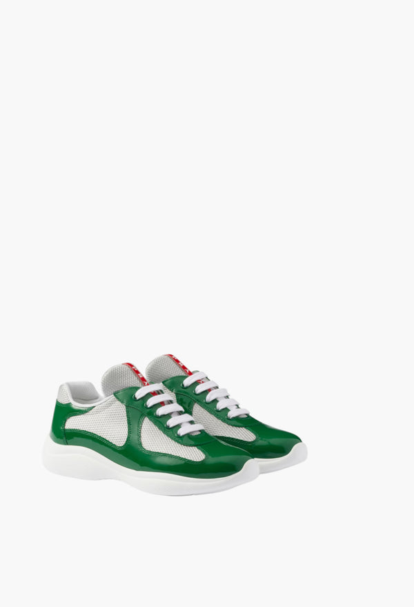 Green - Prada America's Cup Biker Fabric Sneakers