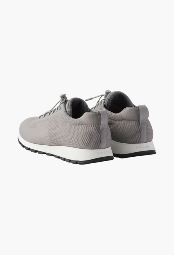 Cloudy Gray - Stretch Knit Sneakers