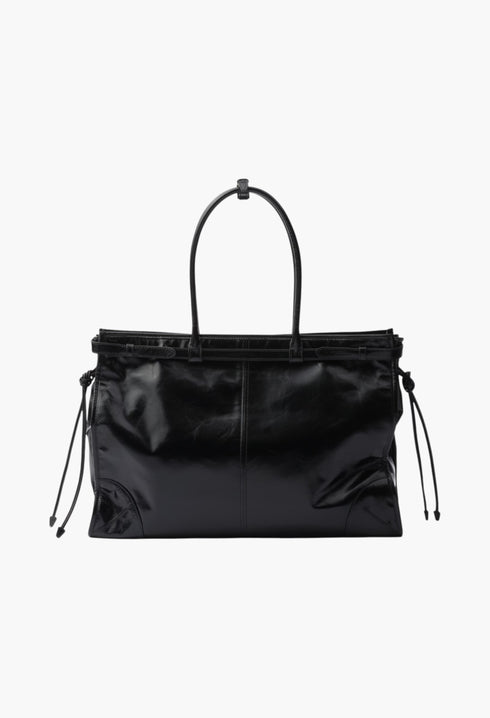 Black - Prada Bonnie Extra Large Leather Handbag - GLAM MODA