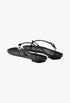 Black - Leather Thong Sandals - GLAM MODA