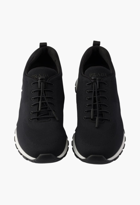Black - Stretch Knit Sneakers - GLAM MODA