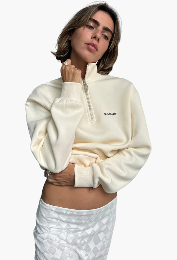 Origins Quarter-Zip Marshmallow