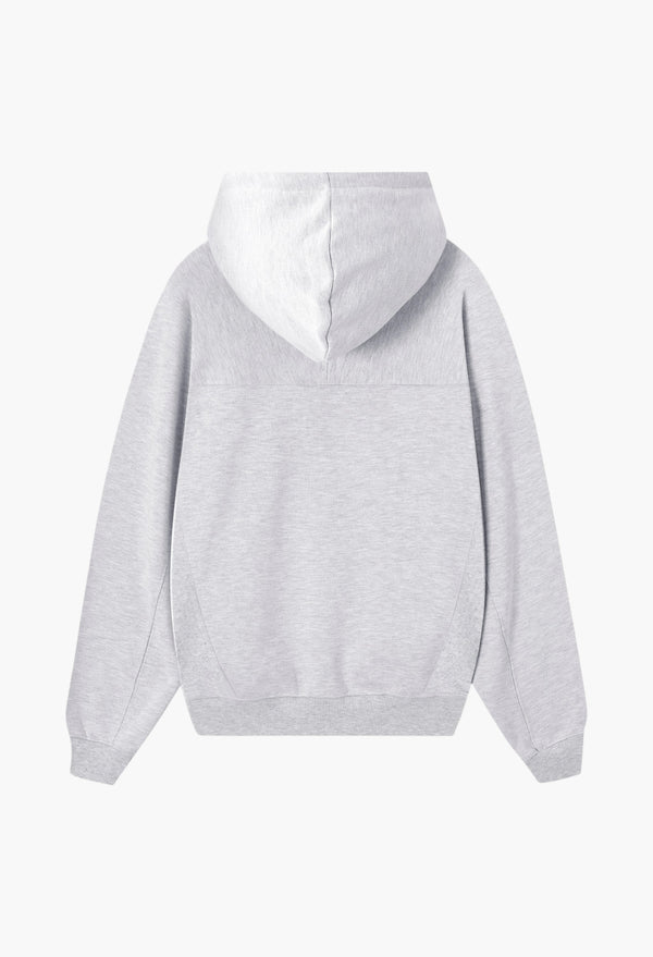 Essentials Zip-Up Hoodie Grey Melange
