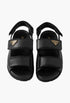 Black - Nappa Leather Sandals - GLAM MODA