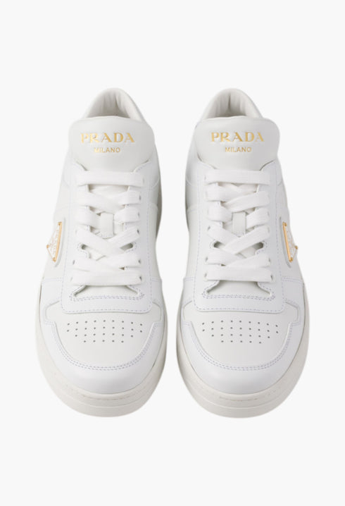 White - Downtown Leather Sneakers - GLAM MODA