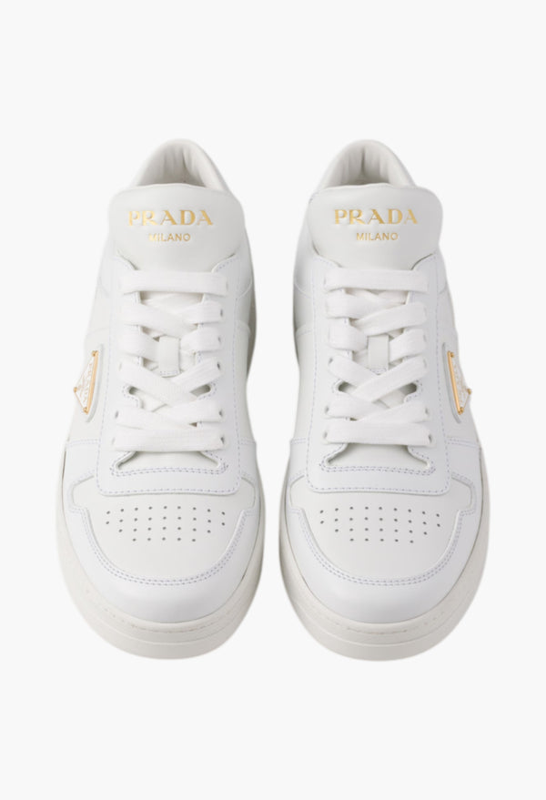 White - Downtown Leather Sneakers
