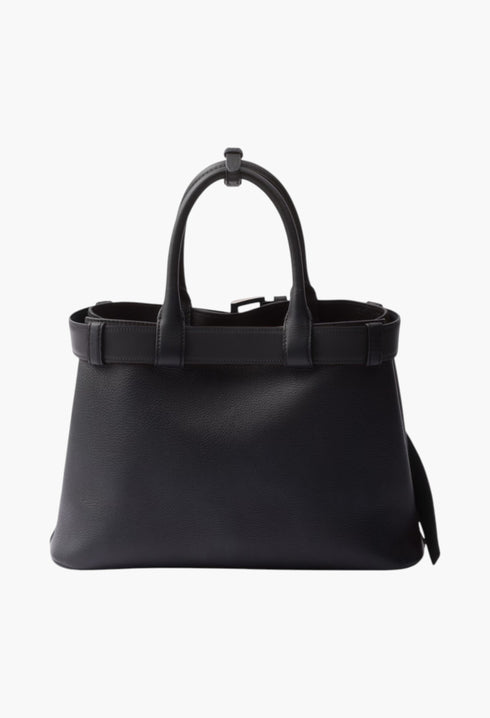 Black - Prada Buckle Small Leather Handbag With Belt - GLAM MODA
