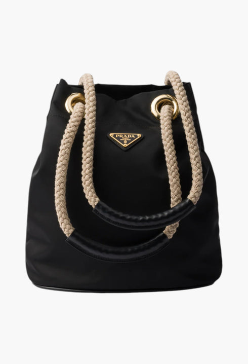 Black - Prada Mariner Re-Nylon Bucket Bag - GLAM MODA