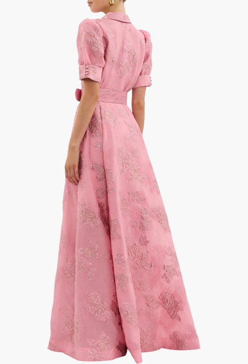 Afina Short Sleeve Gown - GLAM MODA