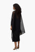 Black - Asymmetrical Semi-Transparent Cape Woman - GLAM MODA