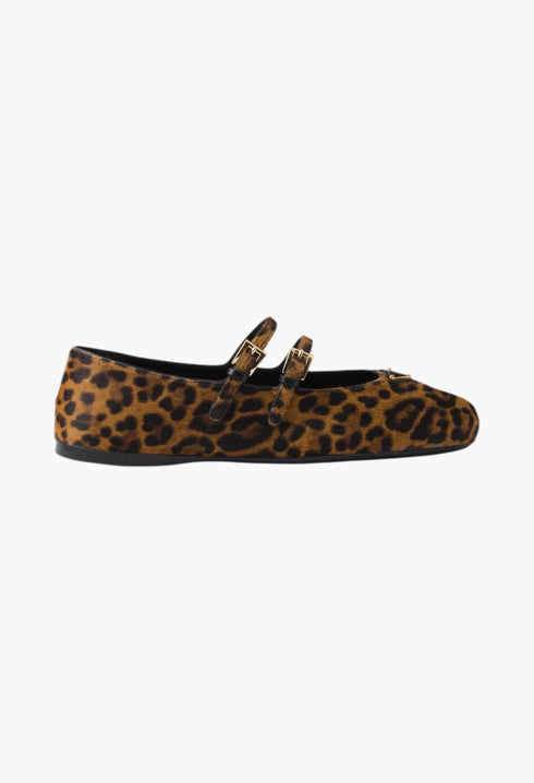 Honey - Printed Leather Ballerinas - GLAM MODA