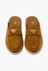 Cognac - Suede Mules - GLAM MODA