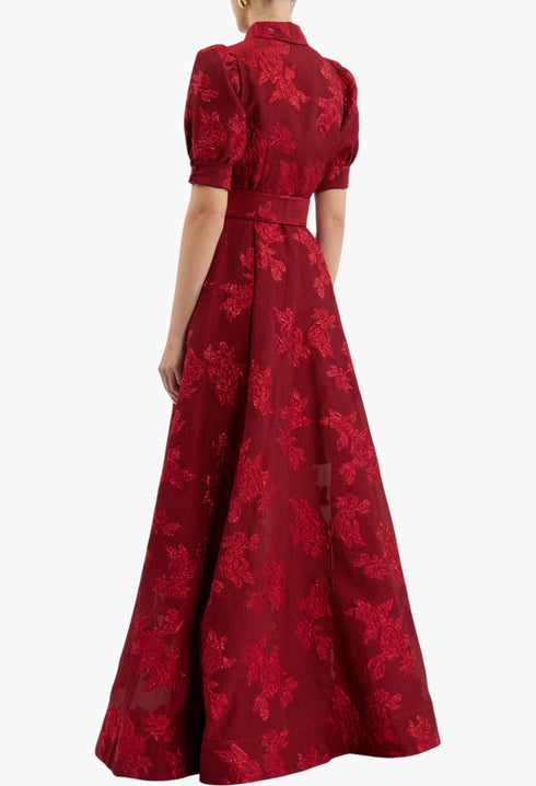 Afina Short Sleeve Gown - GLAM MODA