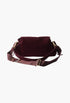 Burgundy - Prada Explore Medium Suede Shoulder Bag With Flap - GLAM MODA