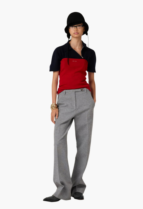 Red - Cotton Knit Tube Top - GLAM MODA