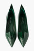 Fir Green - Brushed Leather Pumps - GLAM MODA
