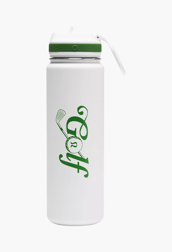 White/Endive Green - Back to Life Sport Bottle 24oz Straw Lid Golf