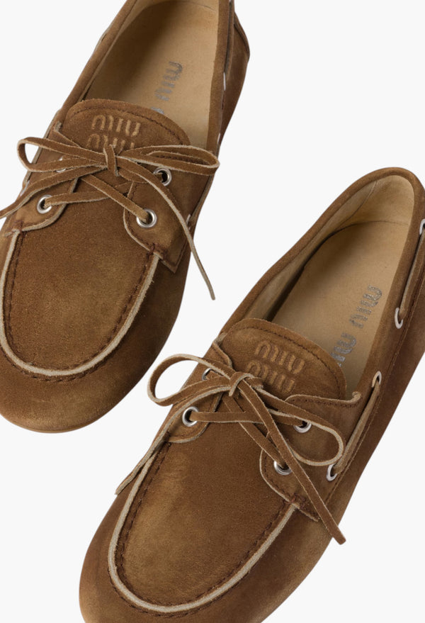 Cinnamon - Faded Unlined Suede Loafers