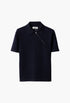 Navy - Cashmere Polo Shirt - GLAM MODA