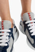 Royal Blue - Prada America's Cup Biker Fabric Sneakers - GLAM MODA