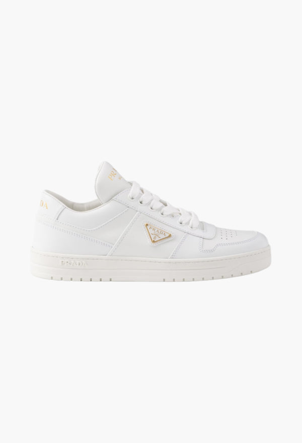 White - Downtown Leather Sneakers